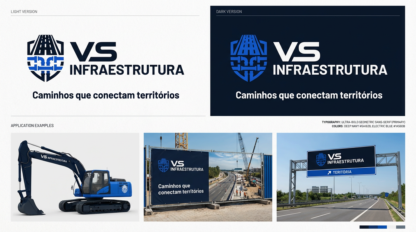 VS Infraestrutura — identidade visual da empresa de infraestrutura do grupo